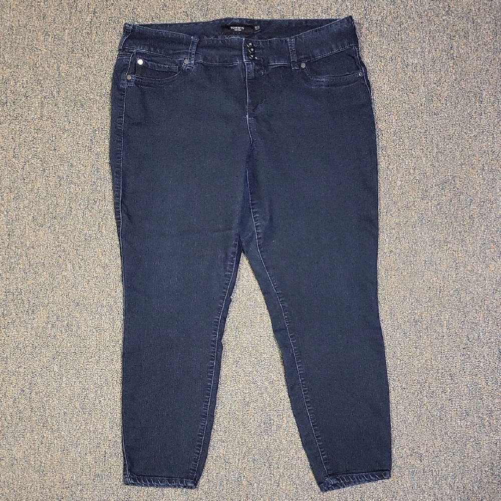 Torrid Dark Blue Ankle Jeans